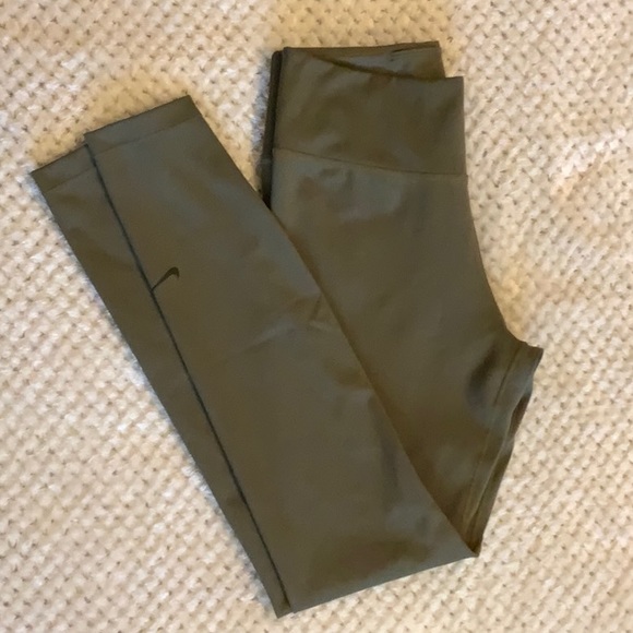 Nike Pants - Nike Dry Fit running tights in Olive Green size Medium